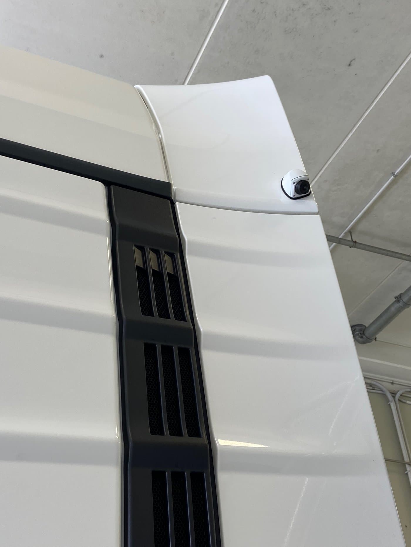 Camera installed on MAN truck A-pillar