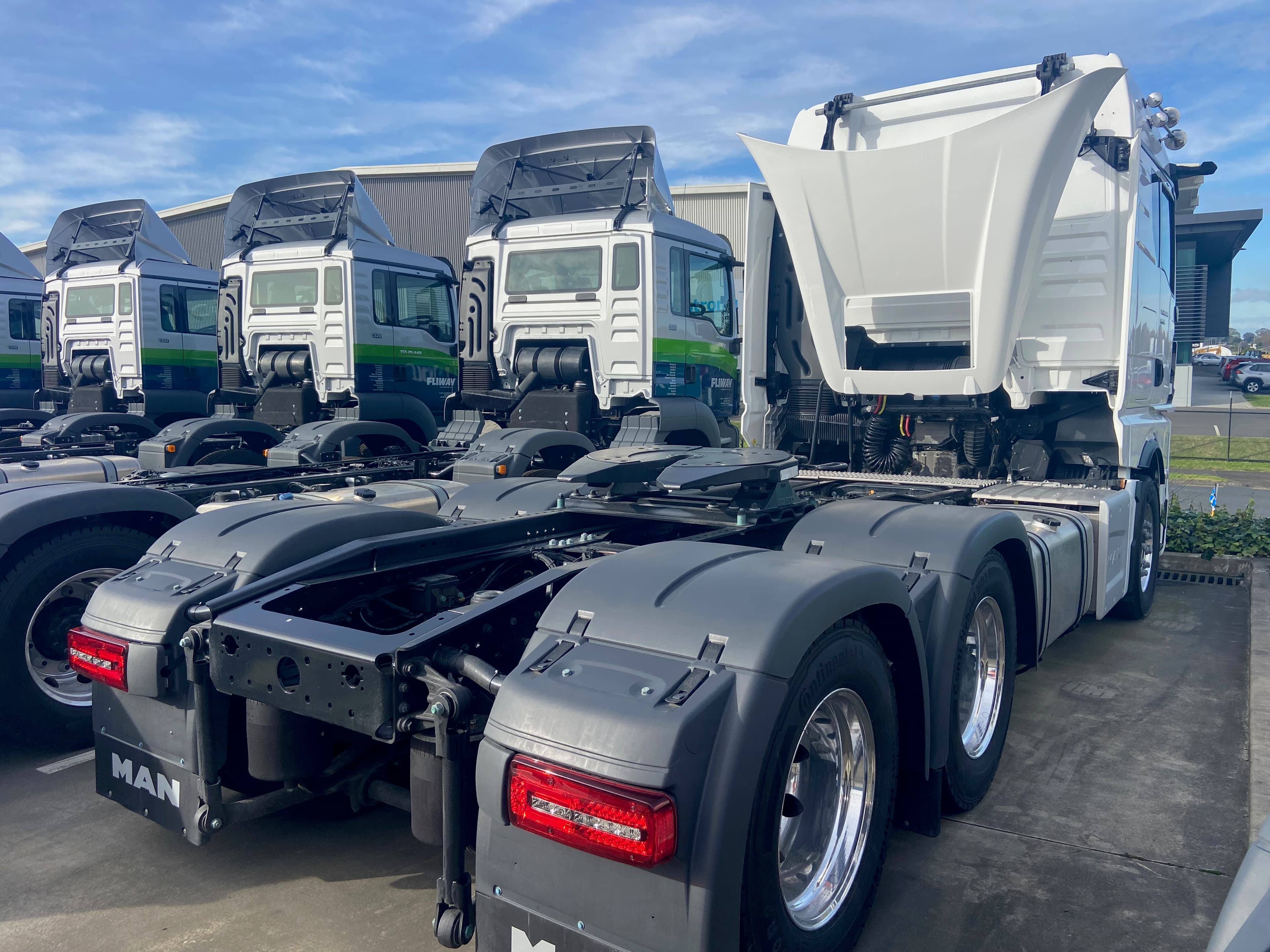 Fleet of commercial vehicles